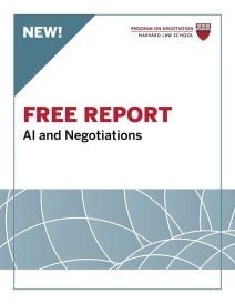 AI and Negotiation